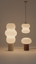Brushed Wood Floor Lamp