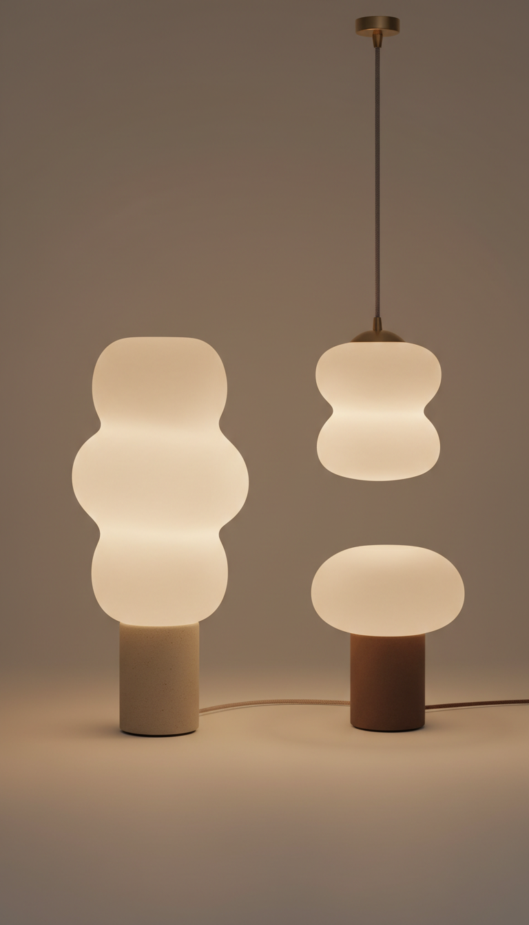 Brushed Wood Floor Lamp
