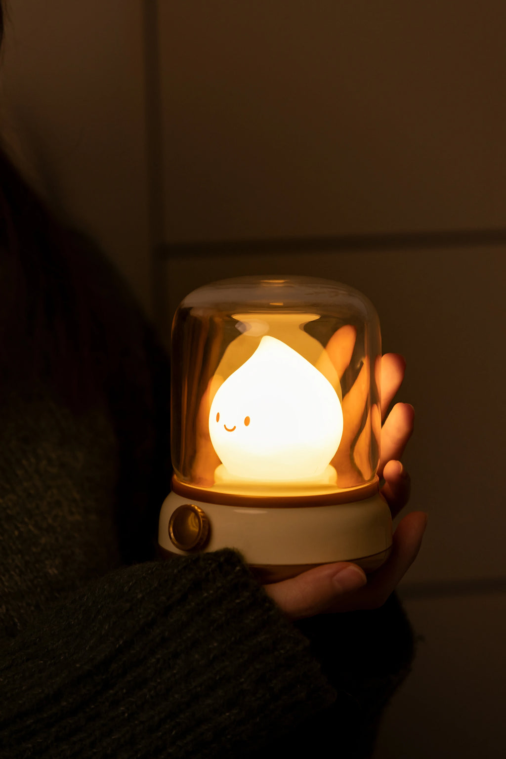 LED Flameless Candle White Noise Night Light Room Decor Lights USB Table Lamp Dimmable Bedside Lamp Camping Light Kids Xmas Gift